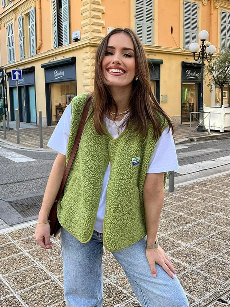 Mouwloze damesvest - Oversized Ontwerp - Zomerstijl