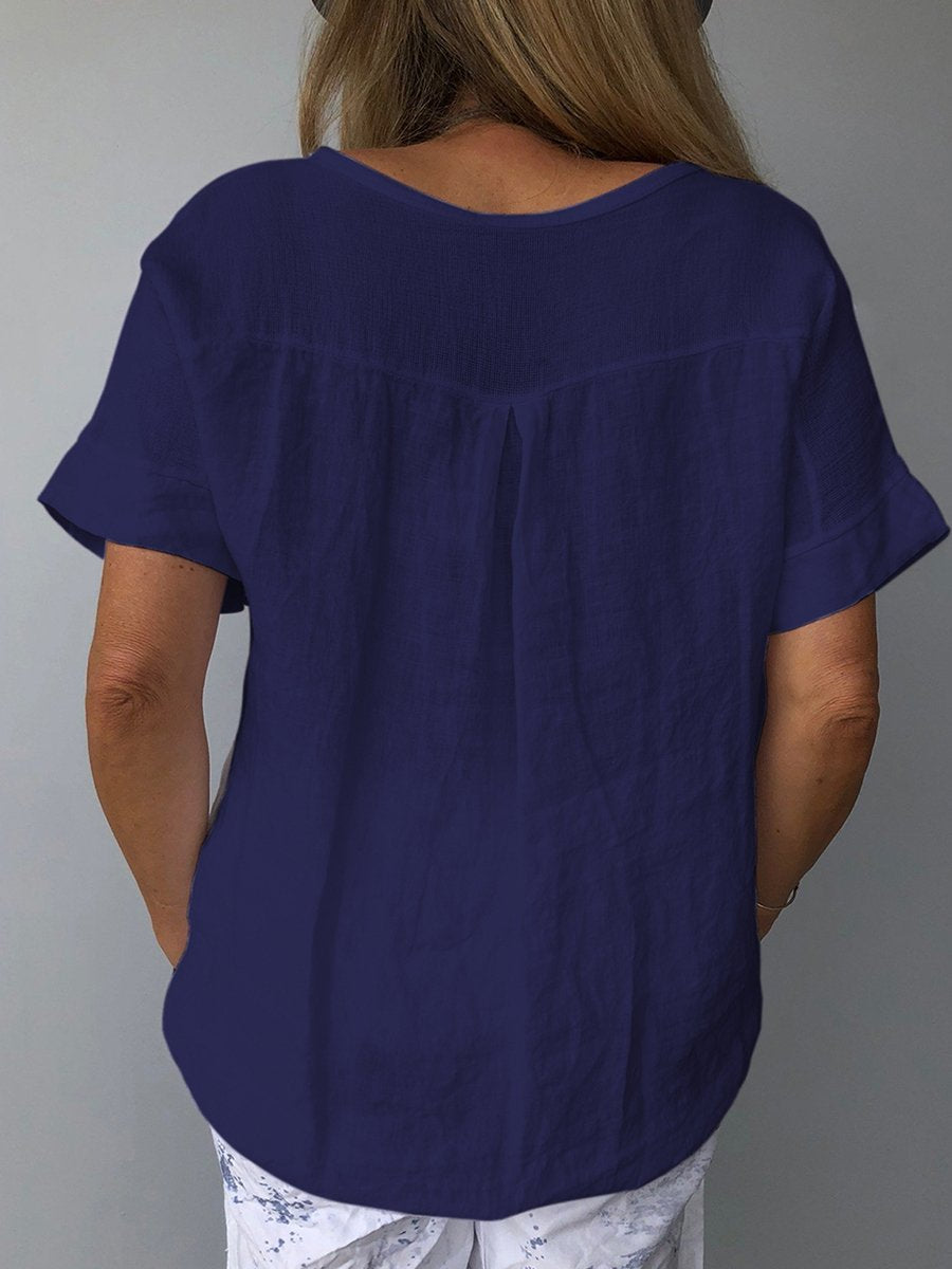 Ademende Casual Blouse voor dames - Relaxed Fit - Dagelijkse Stijl