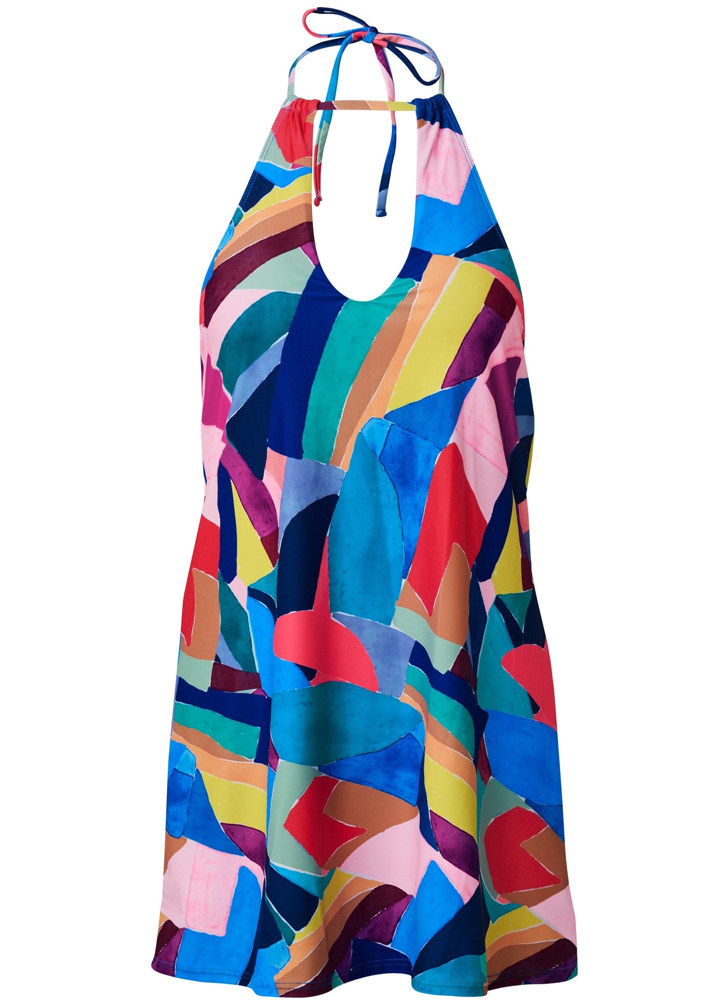 High-Neck Swim Dress - Living Art