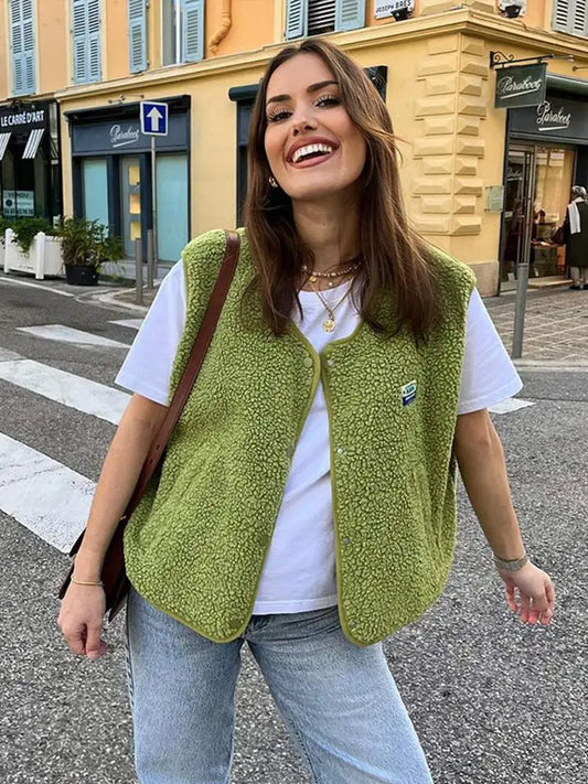 Mouwloze damesvest - Oversized Ontwerp - Zomerstijl